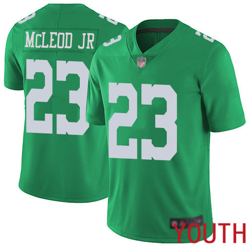 Youth Philadelphia Eagles #23 Rodney McLeod Limited Green Rush Vapor Untouchable NFL Jersey Football